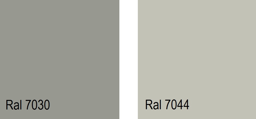 Ral 7030 y Ral 7044