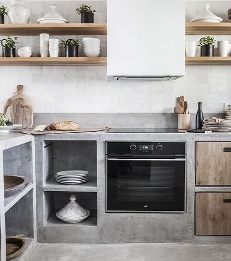 pequeña cocina empotrada