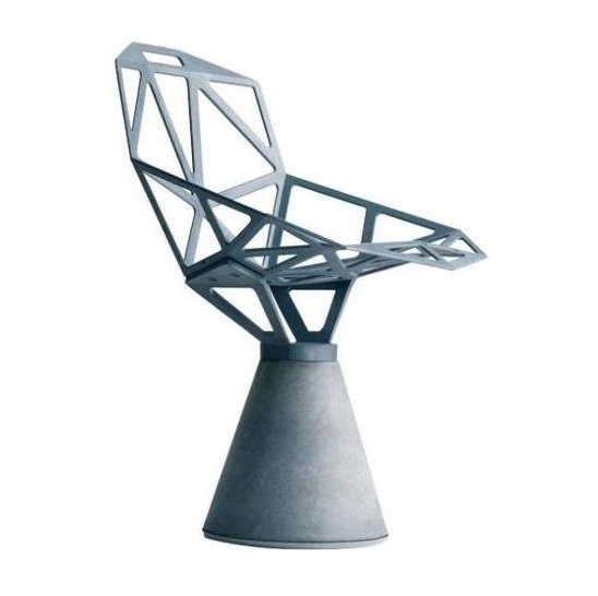 sedia chair one cemento